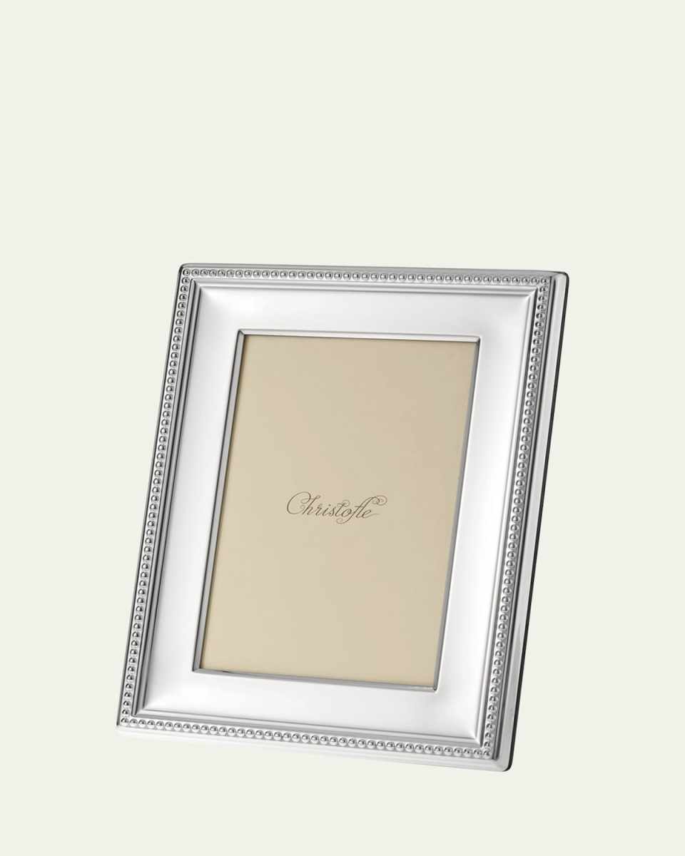 Perles Silver-Plated Picture Frame, 4" x 6"